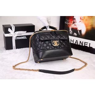 imported caviar leather zipper closure case chain shoulder bag