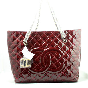 Glossy Leather Tote