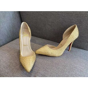 Discount Gold crystal pumps size 41