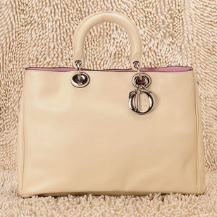 Diorissimo Off-white Nappa Leather Handle Bag