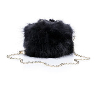 Fur shoulder bag