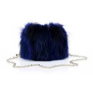 Fur shoulder bag