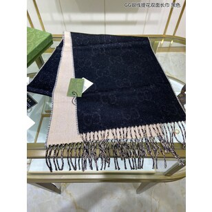 Woold & Golden thread scarf 34 x 194 cm