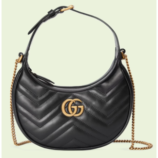 GG Marmont half-moon-shaped mini bag