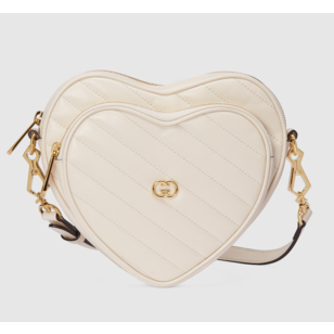 INTERLOCKING G MINI HEART SHOULDER BAG