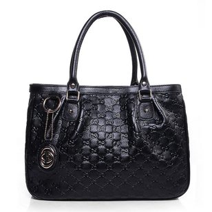 GG Embossed Leather Medium Sukey Tote