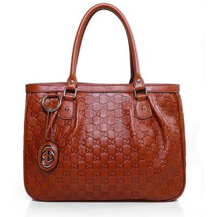 GG Embossed Leather Sukey Medium Tote