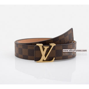 LV Initiales Damier Ebene Belt