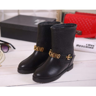 Moschino Leather short boots