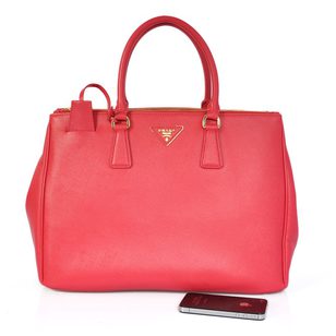 Fuschia Saffiano Leather Classic Handbag