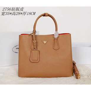 Original saffiano leather double bag