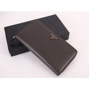 Saffiano Leather Man Zippy Long Wallet