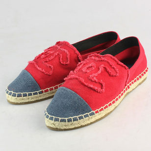 Red Canvas with Blue Canvas Head Casual Flat