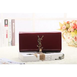 Patent leather clutch wallet