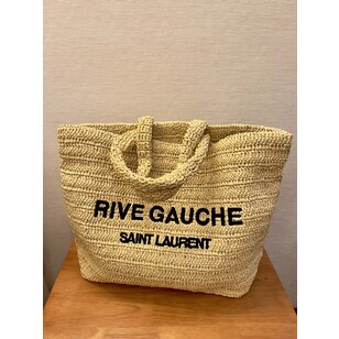 RIVE GAUCHE TOTE IN RAFFIA