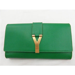 Green Leather Clutch