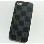 Louis Vuitton Damier Graphite Canvas iphone 5 Case Cover(Gold)