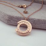 Bvlgari Loop Pendants Rose Gold Necklace