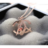 Chanel Double C& Beaty Pendant Necklace