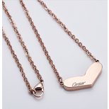 Cartier Rose Gold Hearty Necklace