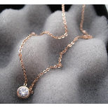 Cartier Rose Gold Finish Diamond Necklace