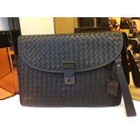 Bottega Veneta Black leather man clutch