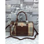 Burberry Coating canvas leather boston bag