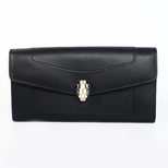 Bvlgari Python Head Logo Closure Long Wallet