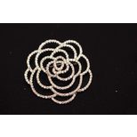 Chanel Camellia Rhinestone brooch