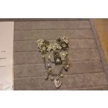 Chanel pearls rhinestone decoration brooch