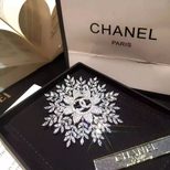 Chanel Rhinestone leaves branches brooch