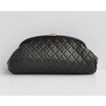 Chanel Lamb skin Leather Quilting Clutch