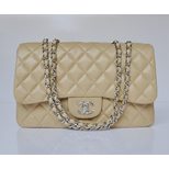 Chanel Lambl Skin Leather Quilting Chain Bag (Nickel)