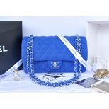 Chanel Cotton fabric original leather lining flap bag