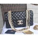 Chanel Quilting leather pearl chain flap bag