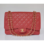 Chanel MAX Original red caviar leather flap bag