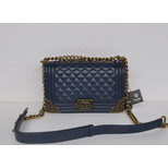 Chanel Quilting Leather Ley Boy Flap Bag