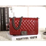 Chanel Original imported crinkle leather flap bag