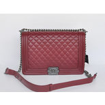 Chanel Ley Boy Quilting Lambskin Leather Flap Bag