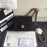 Chanel Grained calfskin leather mini flap bag