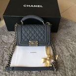 Chanel original calfskin leather mini flap bag 20 cm