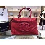 Chanel Imported deerskin leather handle bag