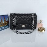 Chanel Black lamb skin leather reissue flap bag