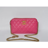 Chanel Double Zipper Closure Chain Shoulder Bag