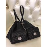 Chanel top grade lambskin leather draw string backpack