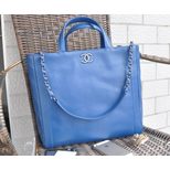 Chanel top handle shopper tote bag