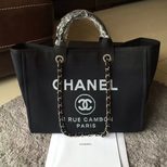 Chanel fabric tote