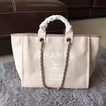 Chanel fabric tote