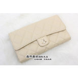 Chanel Quilting Wallet with Double C logo Interlock Detail