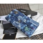 Chanel Washing effect denim wallet